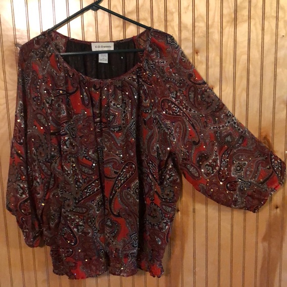 Tops - C.D. Daniels Blouse - Sz 3X